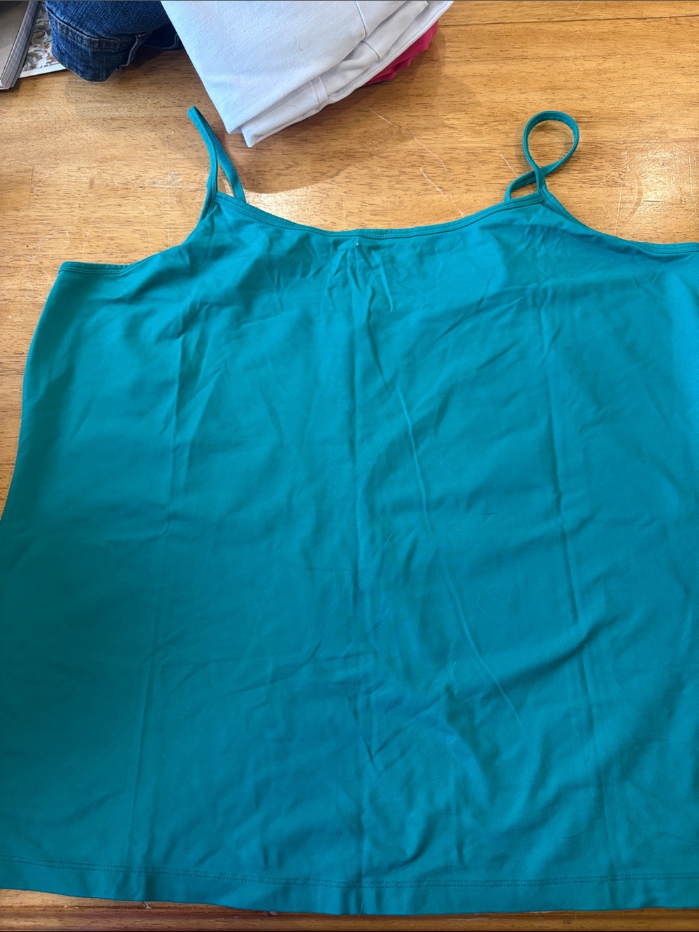 Lane Bryant Teal Spaghetti Strap Tank Top